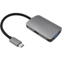 Qoltec Adapter USB 3.1 C męski / HDMI żeński | VGA żeńskie Qoltec Adapter USB 3.1 C męski / HDMI żeński | VGA żeńskie