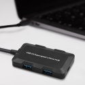 Qoltec Hub USB 3.1 typ C męski | 4x USB 3.0 A żeński | 0.2m Qoltec Hub USB 3.1 typ C męski | 4x USB 3.0 A żeński | 0.2m