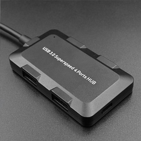 Qoltec Hub USB 3.1 typ C męski | 4x USB 3.0 A żeński | 0.2m Qoltec Hub USB 3.1 typ C męski | 4x USB 3.0 A żeński | 0.2m