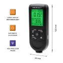 Qoltec Miernik grubości powłok z wyświetlaczem LCD