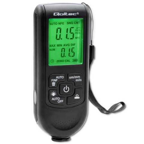 Qoltec Miernik grubości powłok z wyświetlaczem LCD