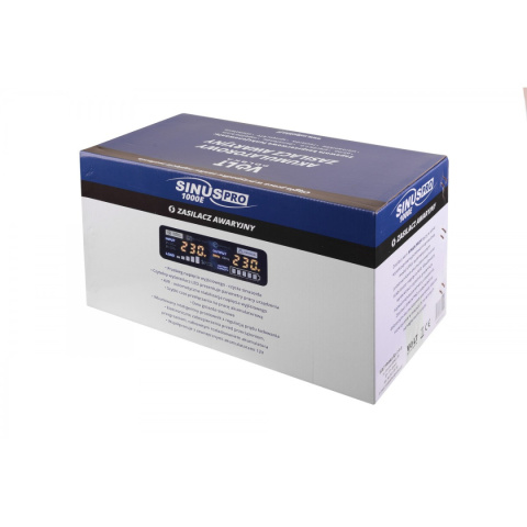 Zasilacz awaryjny Sinus pro 1000/700W + Aku 120Ah
