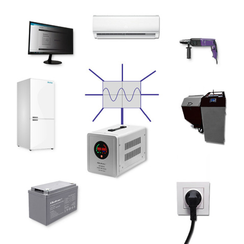 Zasilacz awaryjny Pure Sine Wave UPS | 800VA | 560W | Stała faza + Akumulator 100Ah Zasilacz awaryjny Pure Sine Wave UPS | 800VA | 560W | Stała faza + Akumulator 100Ah