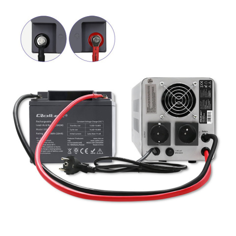 Zasilacz awaryjny Pure Sine Wave UPS | 1000VA | 700W | Stała faza + Akumulator 100Ah Zasilacz awaryjny Pure Sine Wave UPS | 1000VA | 700W | Stała faza + Akumulator 100Ah