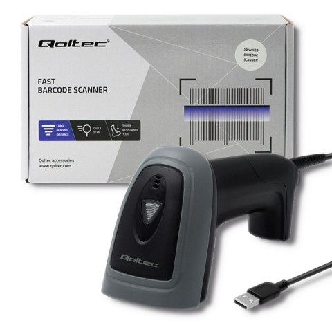 Qoltec Czytnik kodów 1D i 2D | USB Qoltec Czytnik kodów 1D i 2D | USB