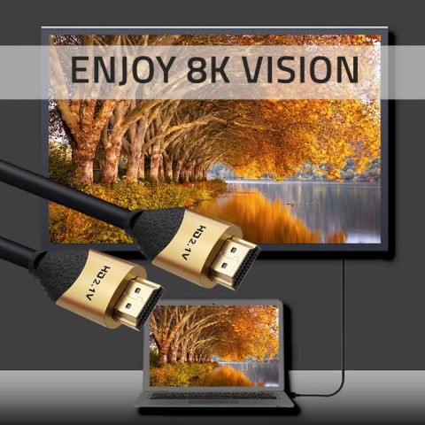 Qoltec Kabel HDMI v2.1 Ultra high speed 8K | 60Hz | 3m