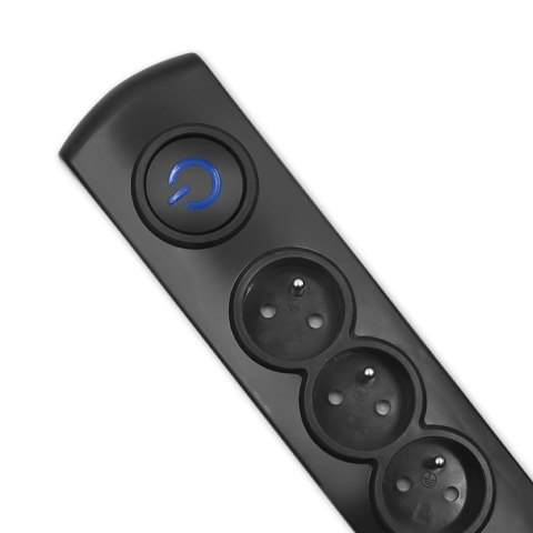 Qoltec Listwa antyprzepięciowa | 8 gniazd | 1.8m Qoltec Listwa antyprzepięciowa | 8 gniazd | 1.8m