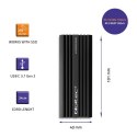 Qoltec Obudowa | kieszeń NV2270 na dysk M.2 SSD SATA | NGFF | PCIe | USB-C