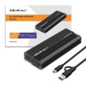 Qoltec Obudowa | kieszeń NV2270 na dysk M.2 SSD SATA | NGFF | PCIe | USB-C