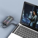 Qoltec Obudowa | kieszeń na dysk M.2 SSD SATA | NVME | RGB LED | USB-C