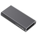 Qoltec Obudowa | kieszeń na dysk M.2 SSD SATA | NVME | RGB LED | USB-C