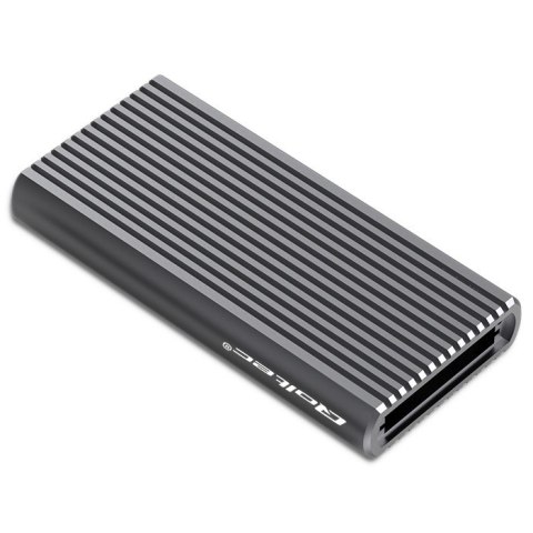 Qoltec Obudowa | kieszeń na dysk M.2 SSD SATA | NVME | RGB LED | USB-C