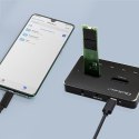 Qoltec Stacja dokująca dysków 2x M.2 NVME SATA SSD | USB-C
