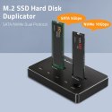 Qoltec Stacja dokująca dysków 2x M.2 NVME SATA SSD | USB-C