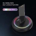 Qoltec Stacja dokująca dysków SSD M.2 SATA | NVME | USB-C