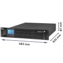 Qoltec Zasilacz awaryjny UPS RACK | 2KVA | 1600 W | LCD Qoltec Zasilacz awaryjny UPS RACK | 2KVA | 1600 W | LCD