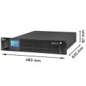 Qoltec Zasilacz awaryjny UPS RACK | 3KVA | 2400 W | LCD Qoltec Zasilacz awaryjny UPS RACK | 3KVA | 2400 W | LCD