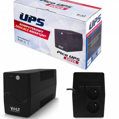 Zasilacz Awaryjny Volt Pico UPS 600VA 360W 7Ah Zasilacz Awaryjny Volt Pico UPS 600VA 360W 7Ah