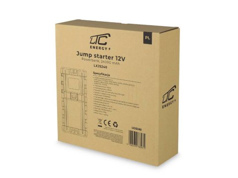 JUMP STARTER LTC ROZRUCH 24000mAh/2500A POWER BANK QC 5W/USB 3A DC 12V