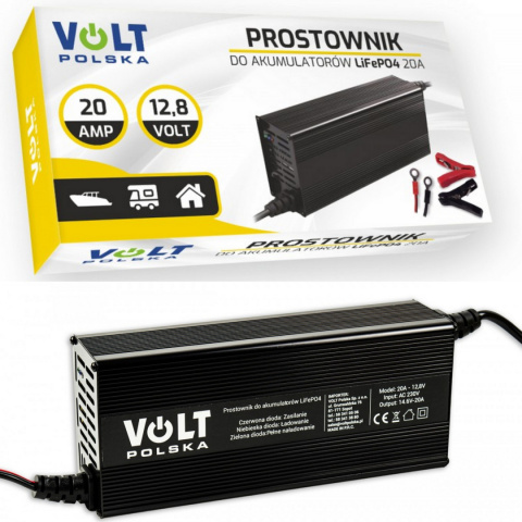 Prostownik do akumulatorów LiFePO4 20A Prostownik do akumulatorów LiFePO4 20A