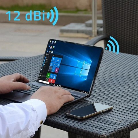 Qoltec Antena 4G LTE DUAL | 12dBi | dookólna | zewnętrzna