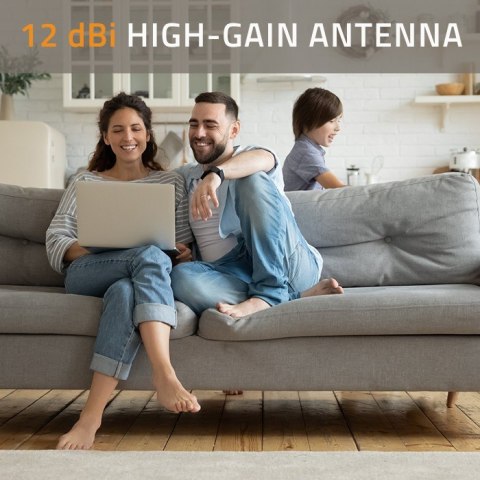 Qoltec Antena 4G LTE DUAL | 12dBi | dookólna | zewnętrzna