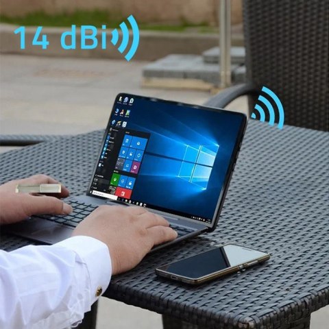 Qoltec Antena 4G LTE DUAL | 14dBi | dookólna | zewnętrzna