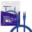 Qoltec Kabel Patchcord FTP | CAT6 | 2 x RJ-45 | 5m | High speed | Gold