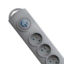 Qoltec Listwa antyprzepięciowa | 4 gniazda | 1.5m Qoltec Listwa antyprzepięciowa | 4 gniazda | 1.5m