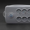 Qoltec Listwa antyprzepięciowa | 8 gniazd | 2.5m Qoltec Listwa antyprzepięciowa | 8 gniazd | 2.5m