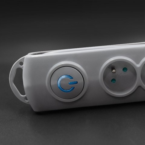 Qoltec Listwa antyprzepięciowa| 8 gniazd | 3m