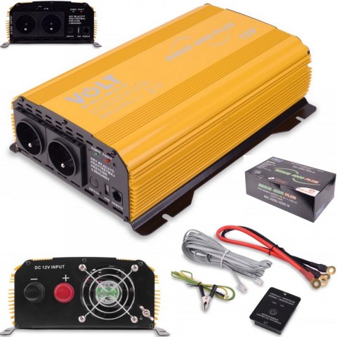 Przetwornica napięcia SINUS PLUS 2000/4000W 12/230V Czysty sinus Przetwornica napięcia SINUS PLUS 2000/4000W 12/230V Czysty sinus