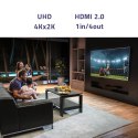 Qoltec Aktywny rozdzielacz Splitter 4 x HDMI 4K x 2K | 6Gb/s | 60Hz | High stability