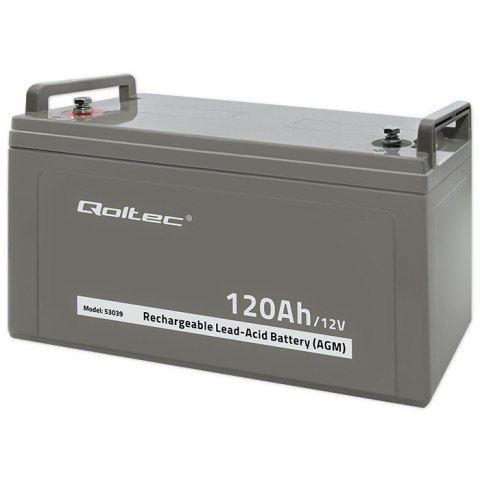 Qoltec Akumulator AGM | 12V | 120Ah | max 1440A Qoltec Akumulator AGM | 12V | 120Ah | max 1440A