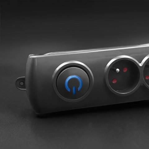 Qoltec Listwa antyprzepięciowa | 5 gniazd | 1.8m Qoltec Listwa antyprzepięciowa | 5 gniazd | 1.8m