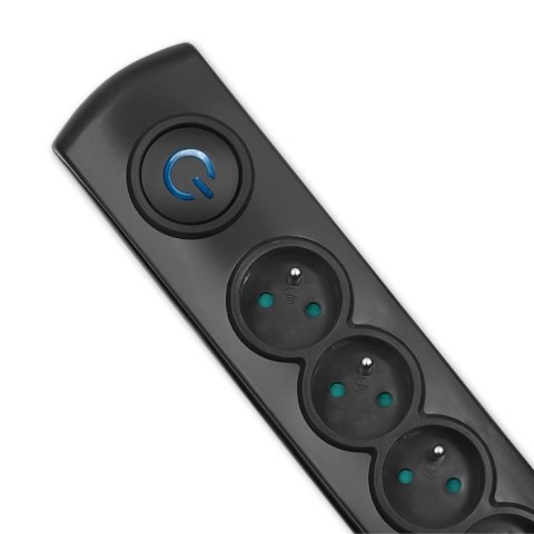 Qoltec Listwa antyprzepięciowa | 5 gniazd | 3m Qoltec Listwa antyprzepięciowa | 5 gniazd | 3m