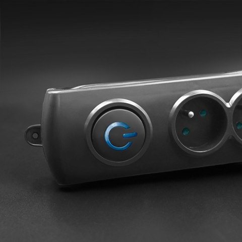 Qoltec Listwa antyprzepięciowa | 5 gniazd | 3m Qoltec Listwa antyprzepięciowa | 5 gniazd | 3m