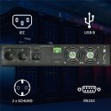 Qoltec Zasilacz awaryjny UPS do RACK | 2.4kVA | 2400W | Power Factory 1.0 | LCD | On-line