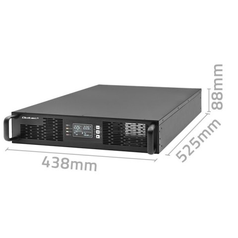 Qoltec Zasilacz awaryjny UPS do RACK | 2.4kVA | 2400W | Power Factory 1.0 | LCD | On-line