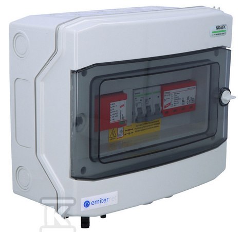 Rozdzielnica DC/AC hermetyczna z ogranicznikiem przepięć DC Dehn typu 1+2 Rozdzielnica DC/AC hermetyczna z ogranicznikiem przepięć DC Dehn typu 1+2