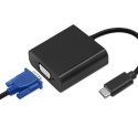 Adapter USB 3.1 typ C męski/VGA żeński | 1080P | 23 cm Adapter USB 3.1 typ C męski/VGA żeński | 1080P | 23 cm