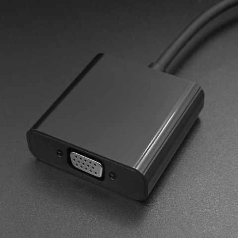 Adapter USB 3.1 typ C męski/VGA żeński | 1080P | 23 cm Adapter USB 3.1 typ C męski/VGA żeński | 1080P | 23 cm