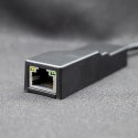 Adapter USB typ C męski/ RJ-45 żeński | 20cm Adapter USB typ C męski/ RJ-45 żeński | 20cm