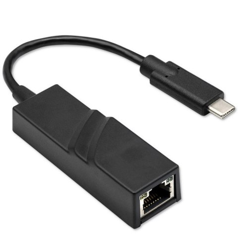 Adapter USB typ C męski/ RJ-45 żeński | 20cm Adapter USB typ C męski/ RJ-45 żeński | 20cm