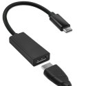 Adapter USB typ C męski/DP żeński | 4K | 23cm Adapter USB typ C męski/DP żeński | 4K | 23cm