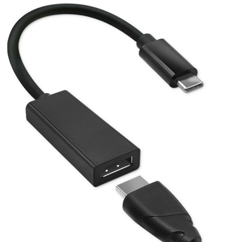 Adapter USB typ C męski/DP żeński | 4K | 23cm Adapter USB typ C męski/DP żeński | 4K | 23cm