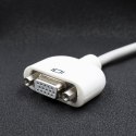 Qoltec Adapter Mini DVI męska | VGA żeńska | 0.15m Qoltec Adapter Mini DVI męska | VGA żeńska | 0.15m