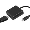 Qoltec Adapter USB typ C męski / HDMI żeński | 4K | 23cm Qoltec Adapter USB typ C męski / HDMI żeński | 4K | 23cm