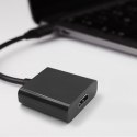 Qoltec Adapter USB typ C męski / HDMI żeński | 4K | 23cm Qoltec Adapter USB typ C męski / HDMI żeński | 4K | 23cm