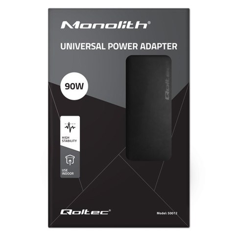 Qoltec Automatyczny uniwersalny zasilacz 90W | 8 wtyczek | +kabel zasilający Qoltec Automatyczny uniwersalny zasilacz 90W | 8 wtyczek | +kabel zasilający